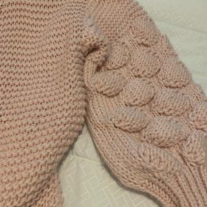 Gorgeous Pink Bubble Cardigan Size Medium (Shein)